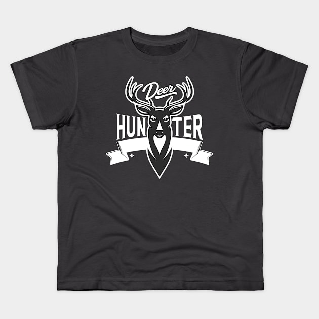 Deer Hunter Kids T-Shirt by The Lucid Frog